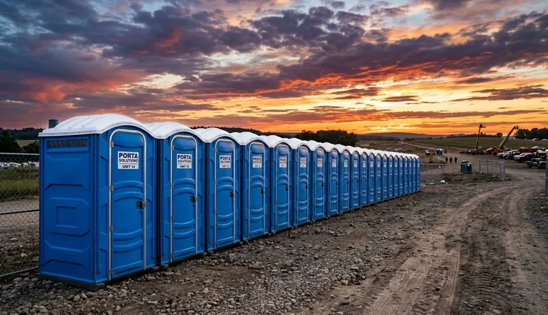 Porta potty rental delivery map for Arizona, AZ — 50-mile coverage area.