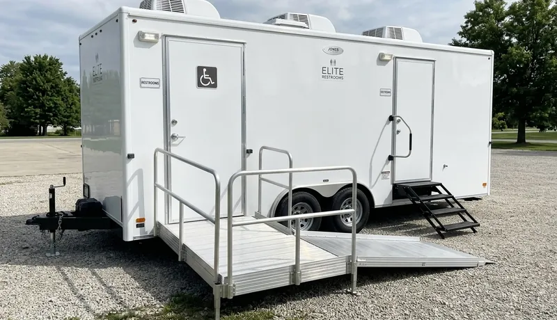 Sewer-Connected Portable Toilet (High Volume), Emergency staging area, South Arizona, Arizona, AZ