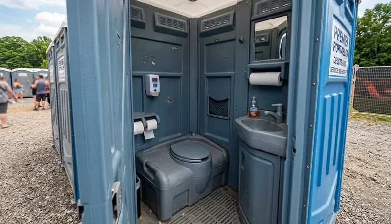 Deluxe flushable portable toilet rental in Arizona for special events and VIP guests near Scottsdale