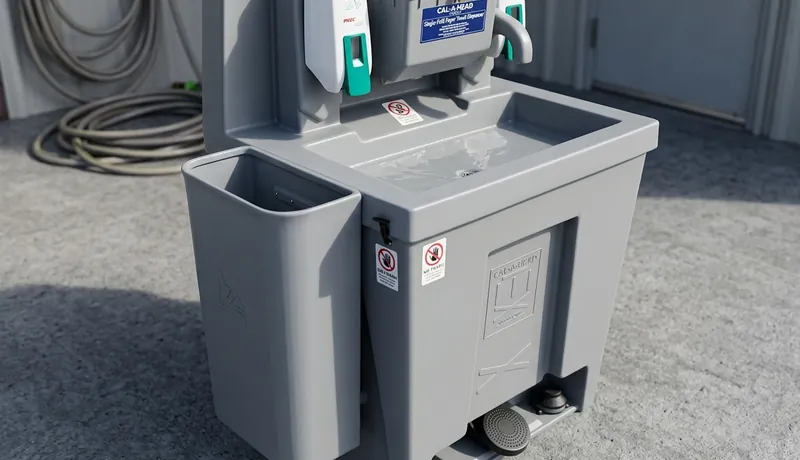 Single-Basin Portable Sink, Commercial demolition site, Downtown Arizona, Arizona, AZ