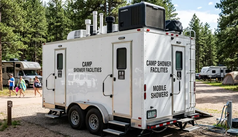 Shower Trailer on-site placement in Arizona, AZ