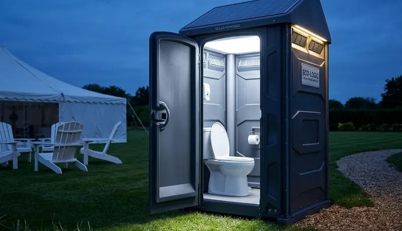 Solar-Powered Porta Potty event setup in Arizona, AZ
